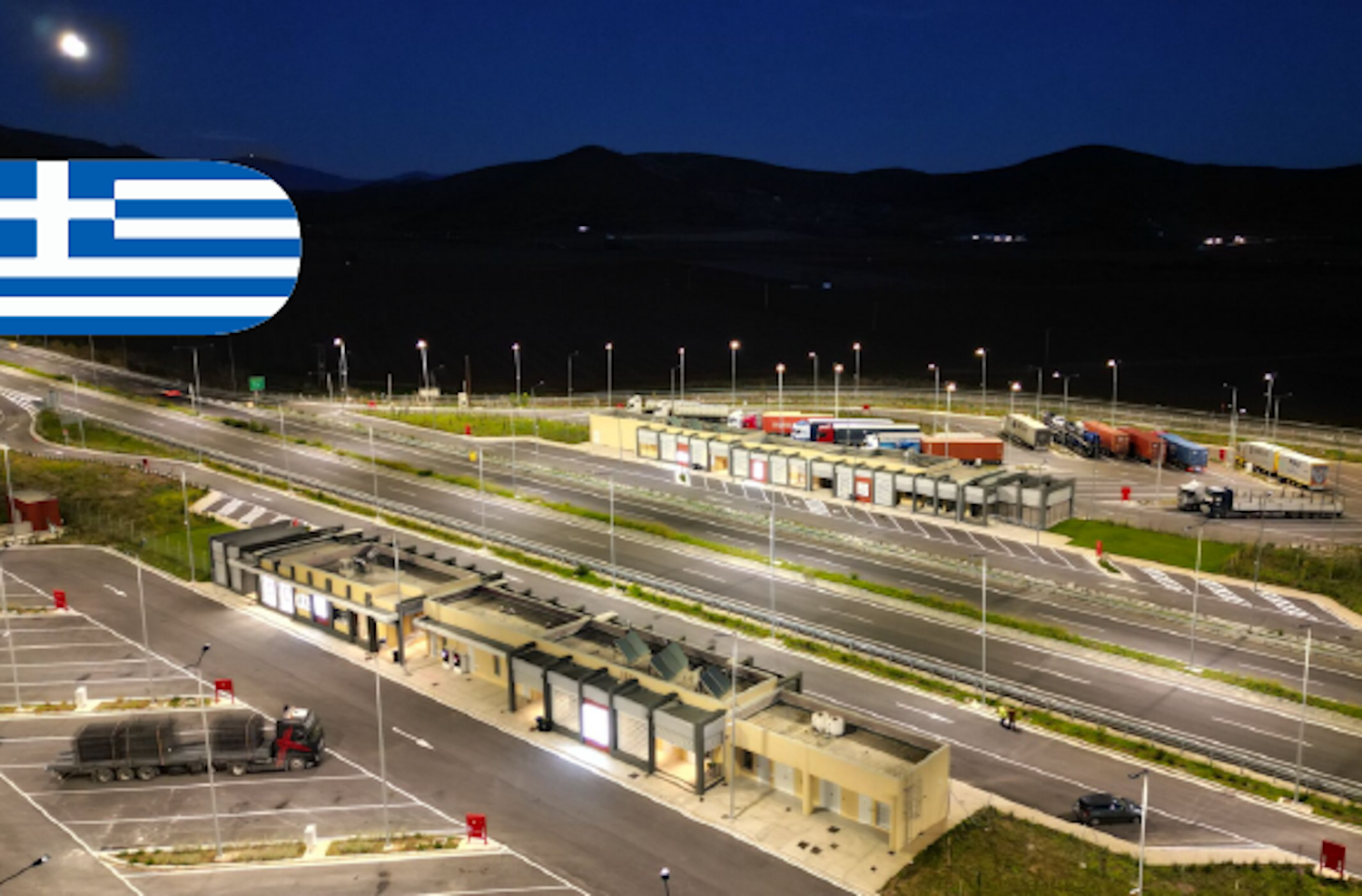 Aegean Motorway in Greece