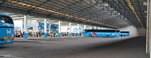 buses at a station