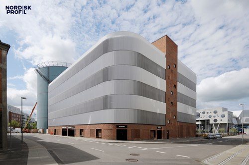 Car park, Kornmøllen I4 in Aalborg, Denmark Car park, Kornmøllen I4 in Aalborg, Denmark
