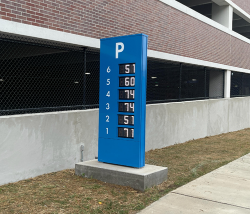 parking signage amount of parking spaces