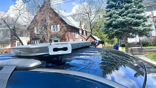 enforcement camera on top of a car