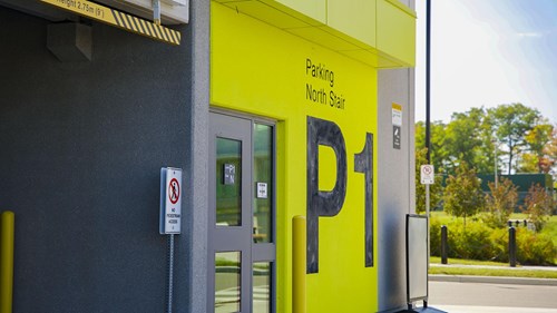 5-level garage for hospital employees, visitors and doctors Ajax Pickering Parking Garage
