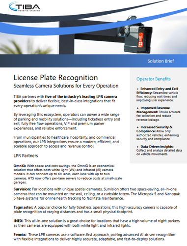 License Plate Recognition Seamless Camera Solutions for Every Operation License Plate Recognition Seamless Camera Solutions for Every Operation