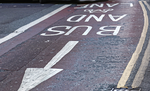 controlling emissions Bus lane
